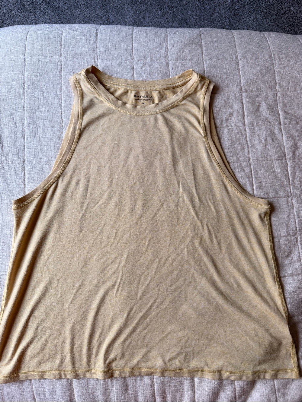 Athleta Pale Yellow Tank Top